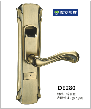 安泰萊室內門(mén)指紋鎖 DE280 羅馬銅